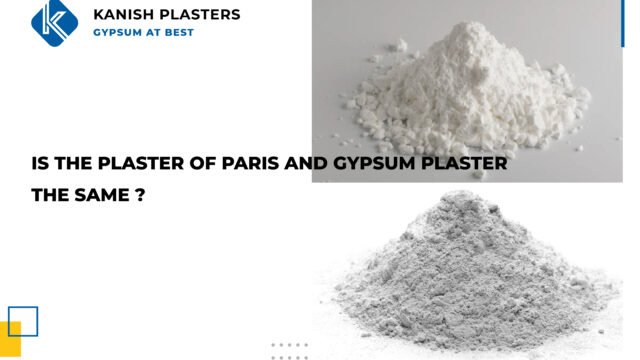Is the Plaster of Paris and gypsum plaster the same?