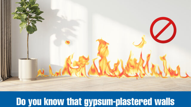 Apartments, high-rise buildings prefer gypsum plasters. Why?